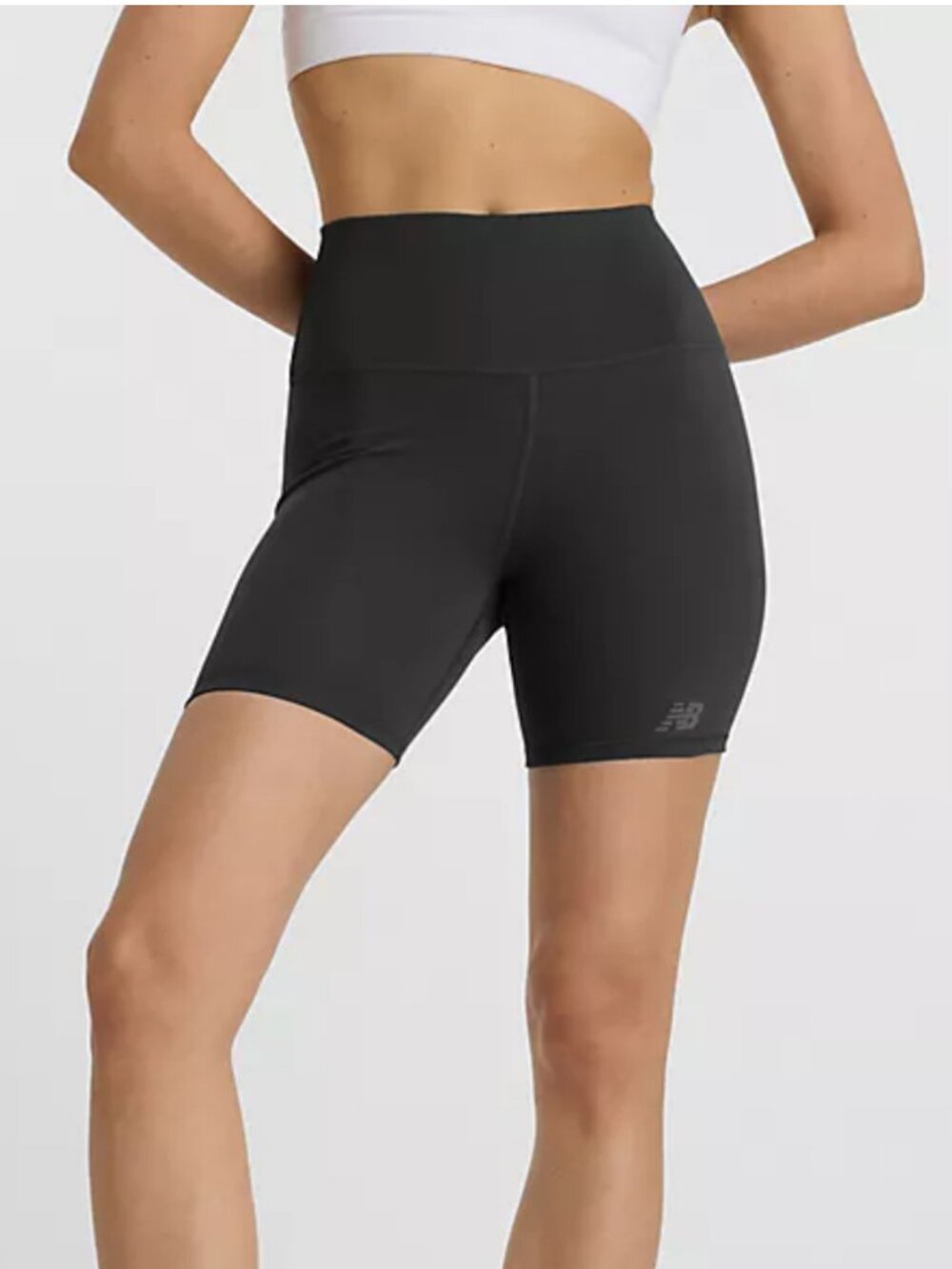 NEW BALANCE High Rise 6" High Waist Bike Shorts Black S